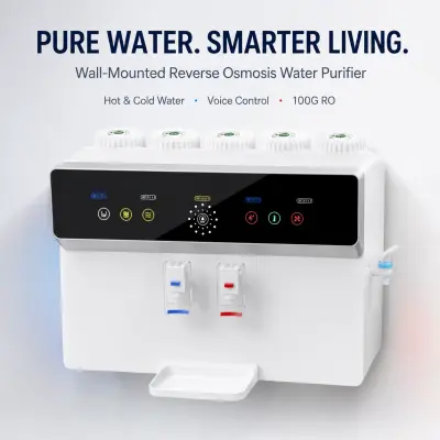 Purificador RO de 100G bajo fregadero con depósito de presión