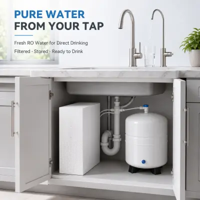 100G Compact Under-Sink RO Water Purifier with 2.5G Tank