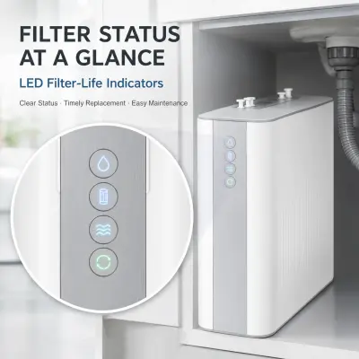 100G Compact RO Water Purifier with Integrated Waterway