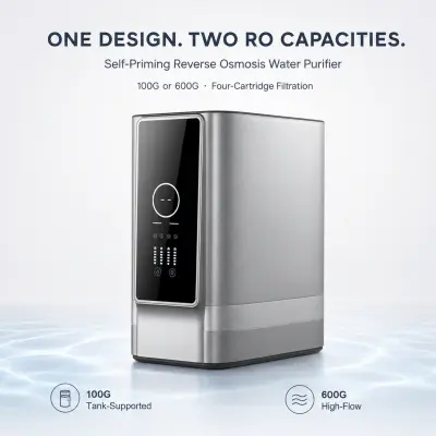 100G–600G Smart Four-Cartridge RO Water Purifier