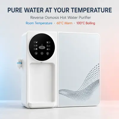 100G Countertop RO Water Purifier with Touchscreen & Temperature Control