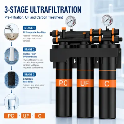 20-Inch 3-Stage Ultrafiltration Water Purifier