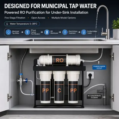 Municipal tap water installation example