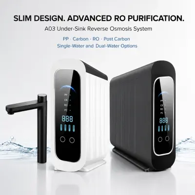 A03 1000G Under-Sink RO Water Purifier with Faucet Options