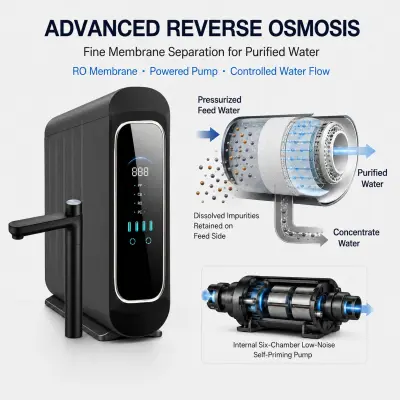 Reverse osmosis water filtration technology