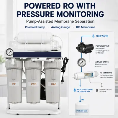 RO pump pressure monitoring