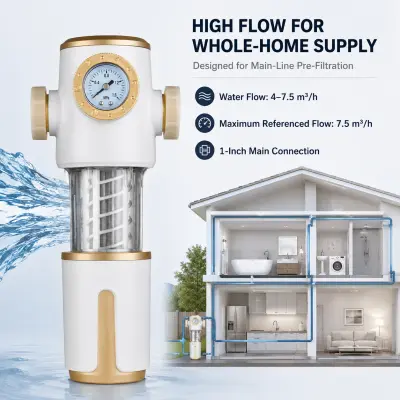 High-flow commercial water supply