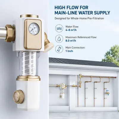 High-flow commercial water supply
