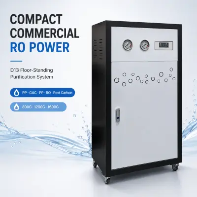 Sistema comercial de purificación RO de 800G–1600G