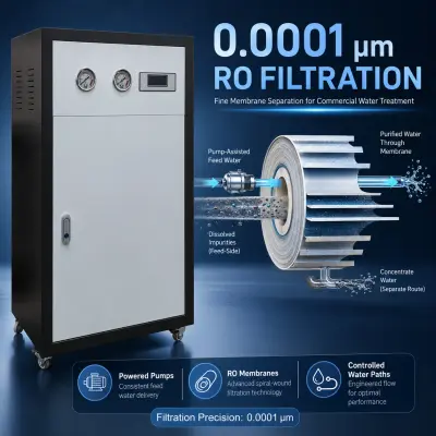 RO membrane water filtration technology