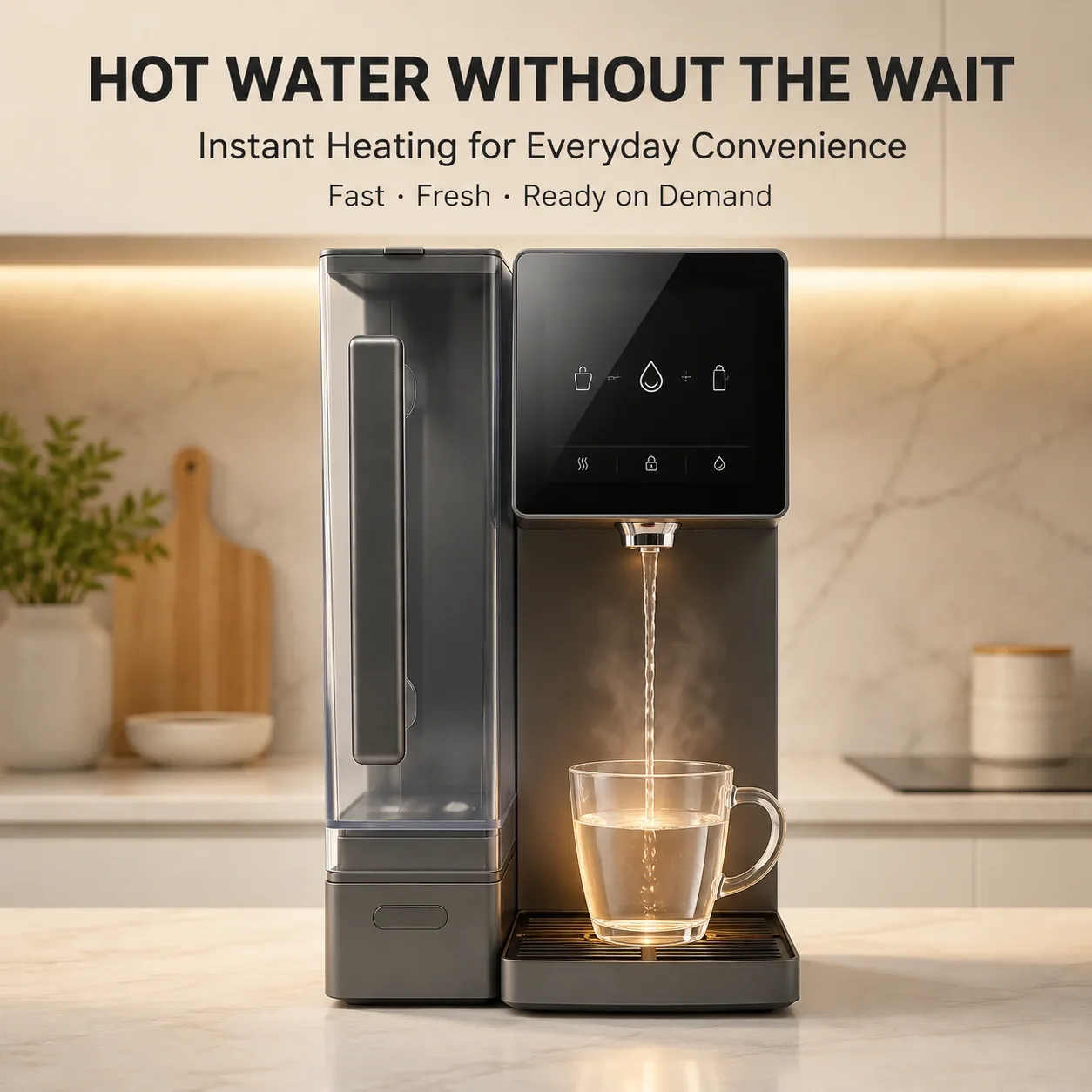 100G Countertop RO Water Purifier with Instant Heating