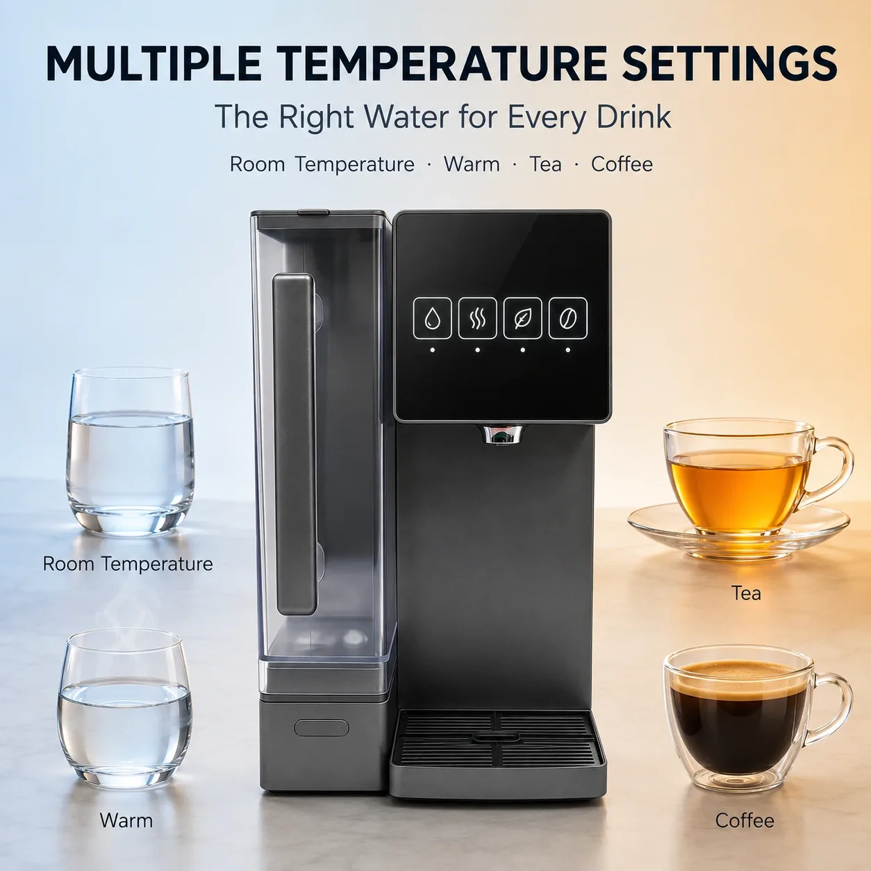100G Countertop RO Water Purifier with Instant Heating