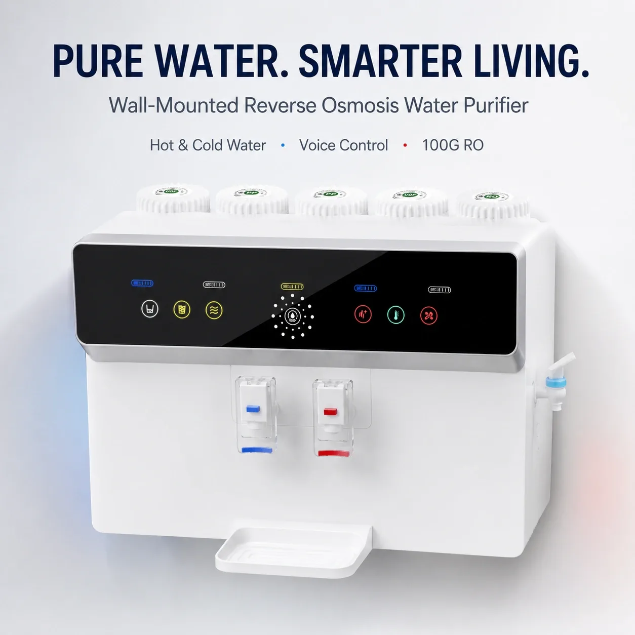 100G Under-Sink RO Water Purifier with Pressure Tank