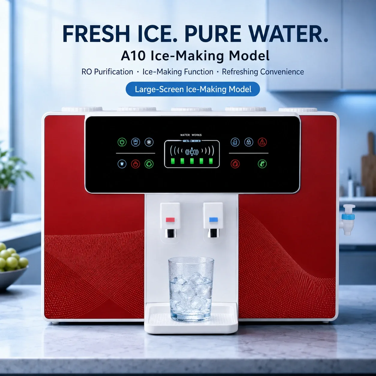 100G Smart RO Water Purifier with Large Touchscreen & Optional Ice Maker