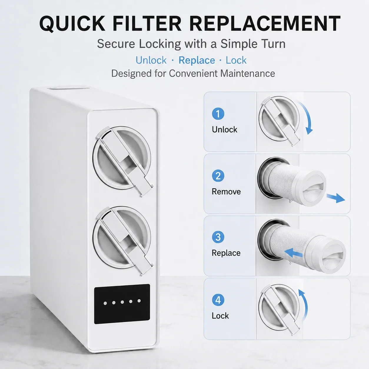 800G–1200G High-Flow Tankless RO Water Purifier