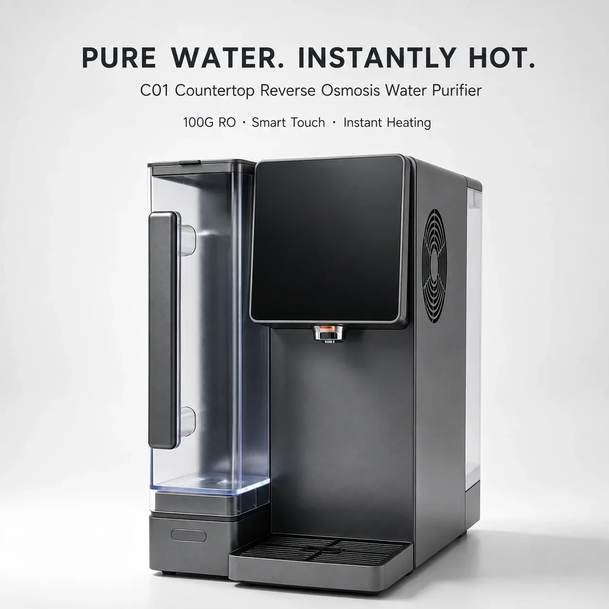 100G Countertop RO Water Purifier with Instant Heating