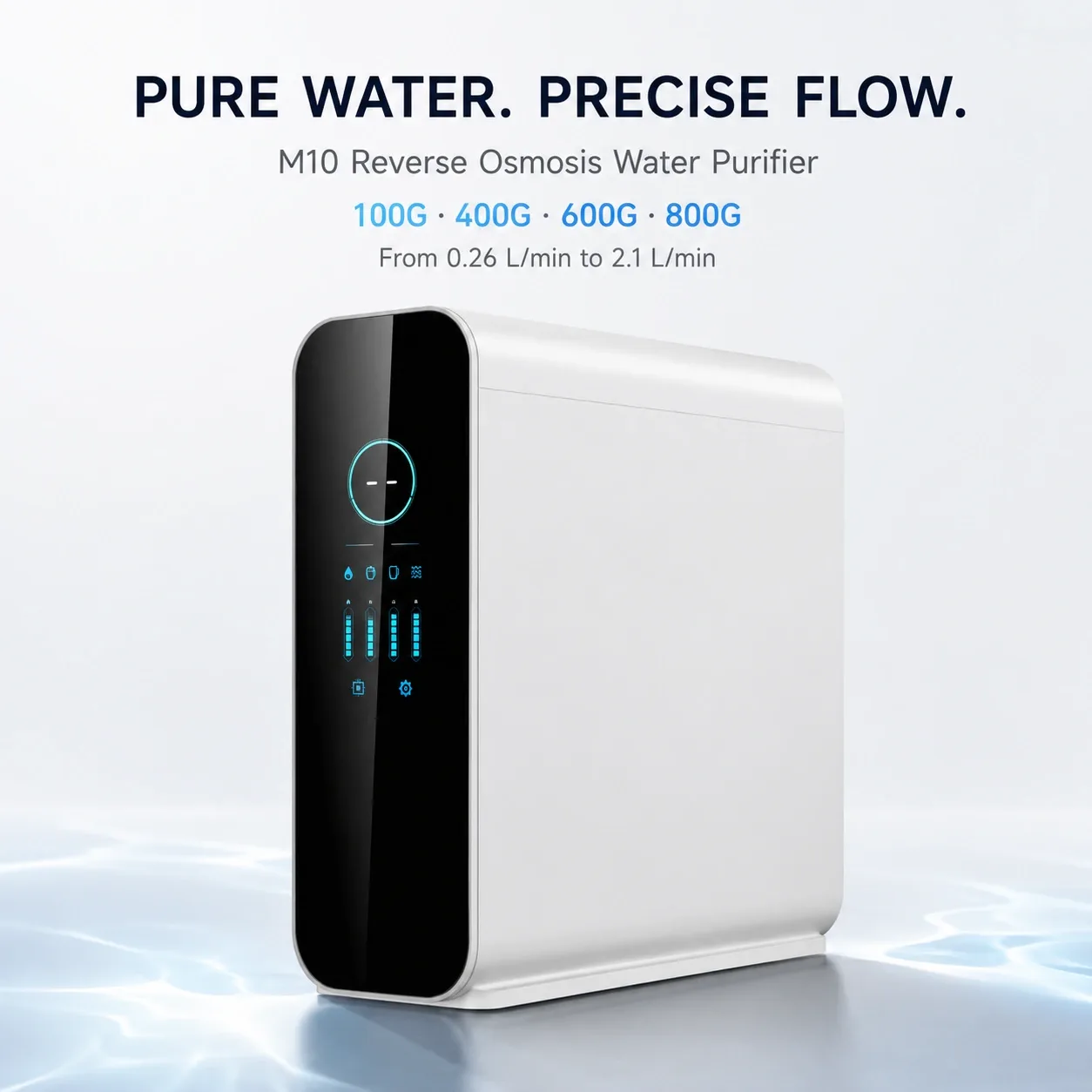 100G–800G Smart Under-Sink RO Water Purifier