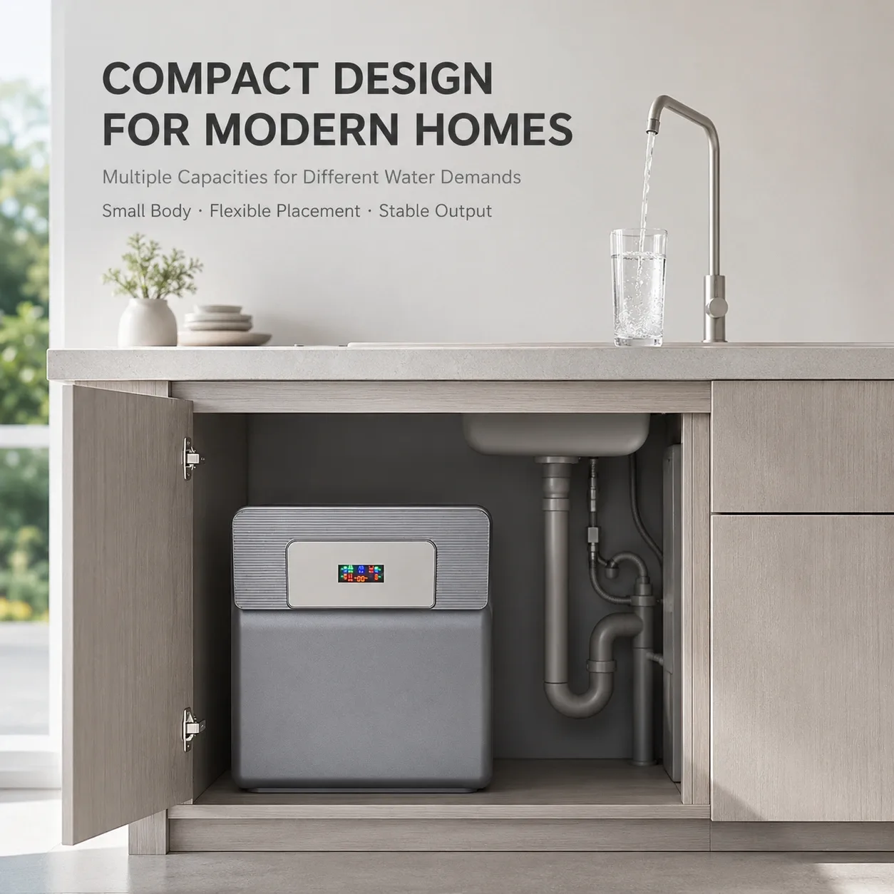 100G–1000G Compact Under-Sink RO Water Purifier