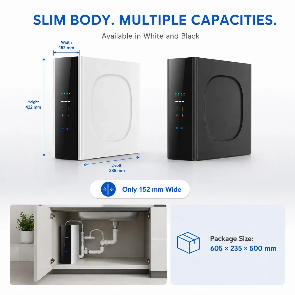 100G–800G Multi-Flow Under-Sink RO Water Purifier
