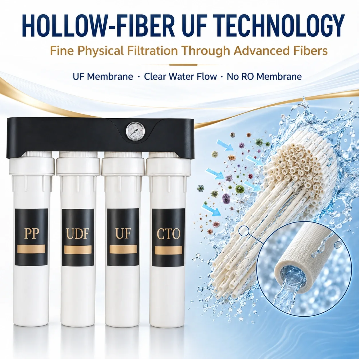 15-Inch Four-Stage Ultrafiltration Water Purifier