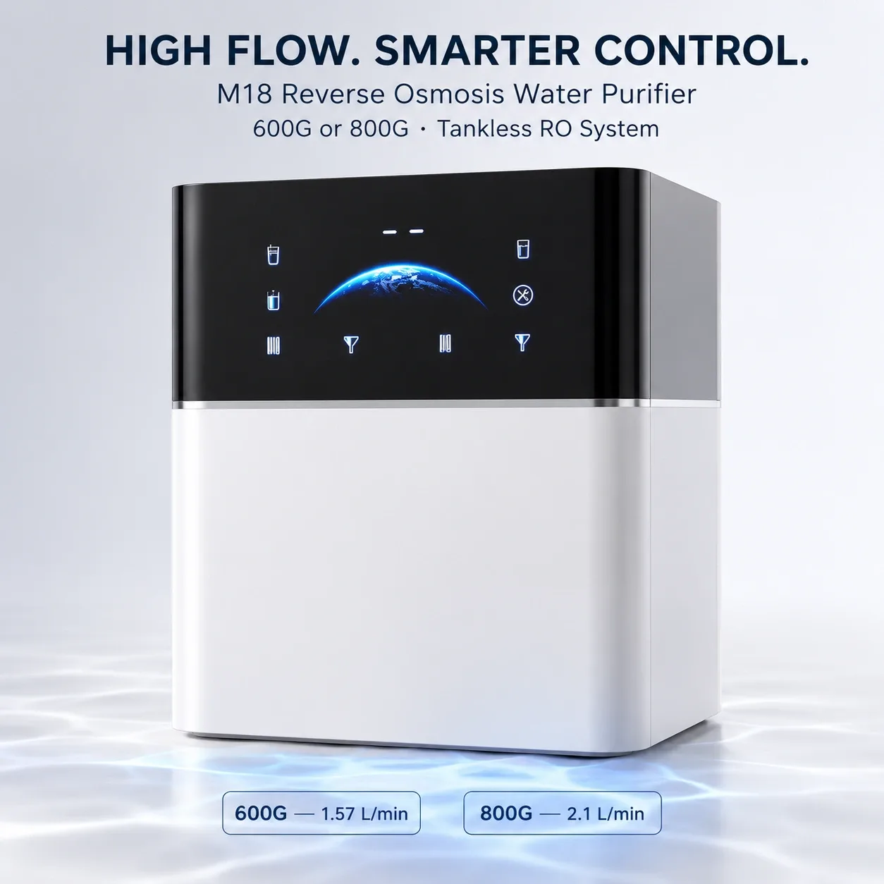 600G–800G Compact High-Flow Tankless RO Water Purifier