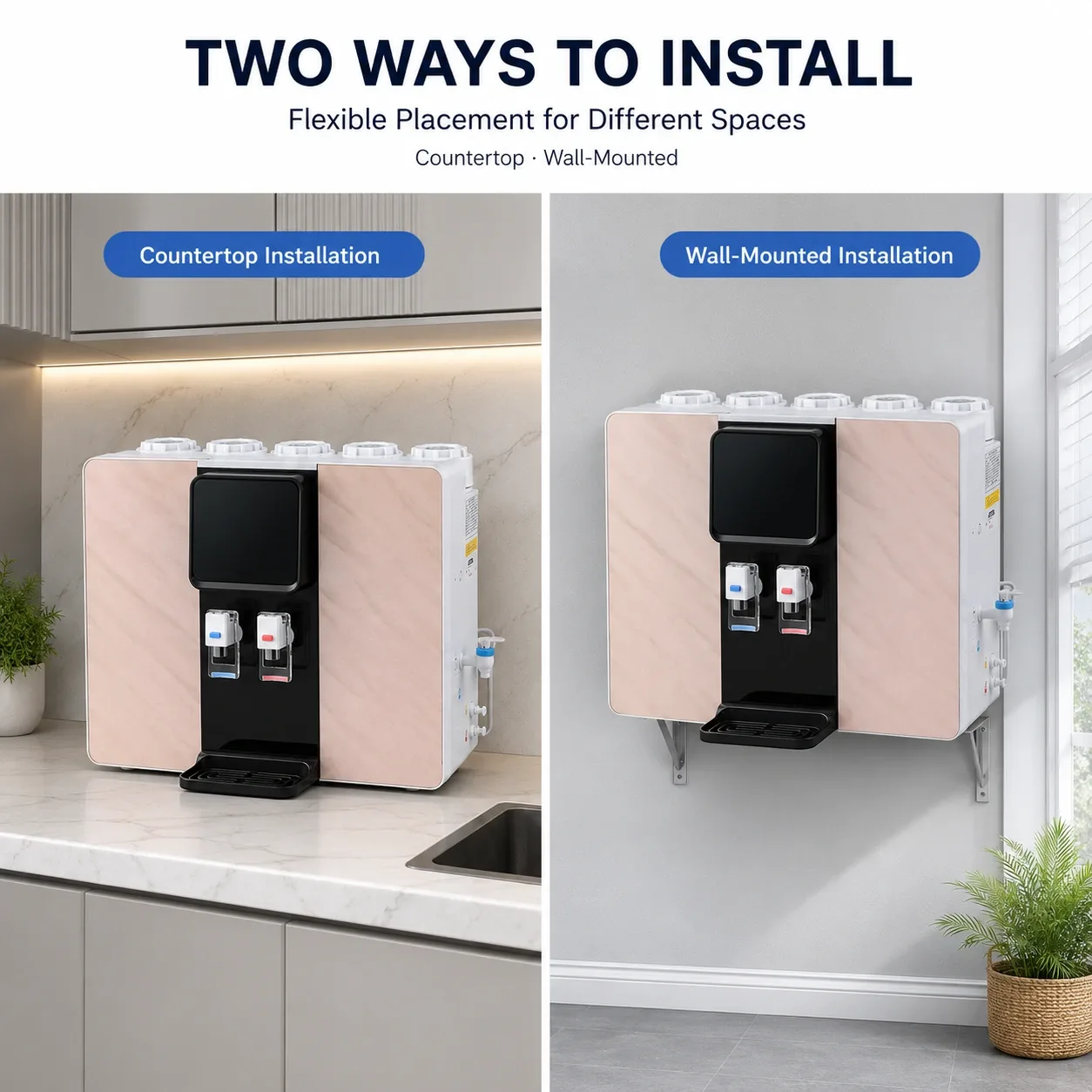 100G Hot & Cold RO Water Dispenser with Three Water Outlets