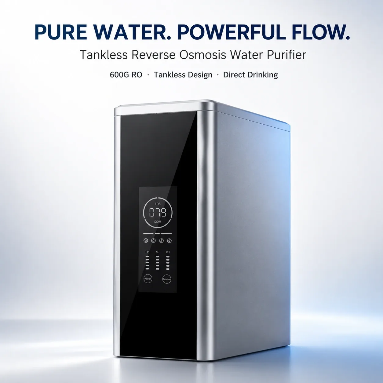 600G Tankless Under-Sink RO Water Purifier with Universal Filters