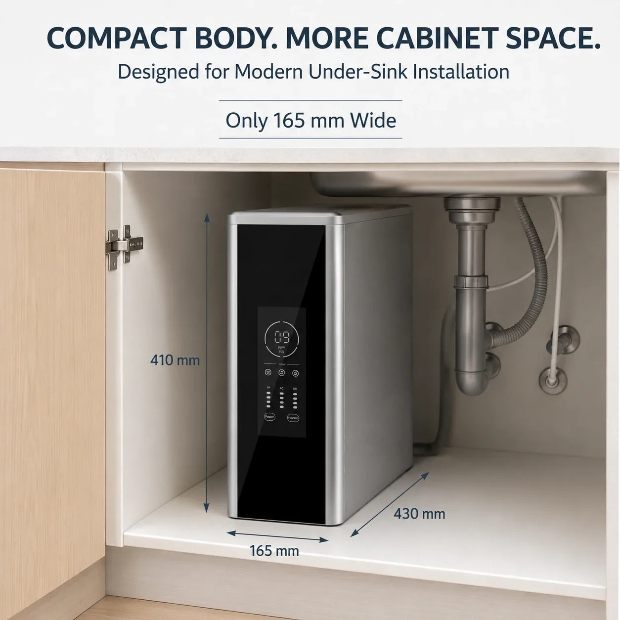 600G Tankless Under-Sink RO Water Purifier with Universal Filters