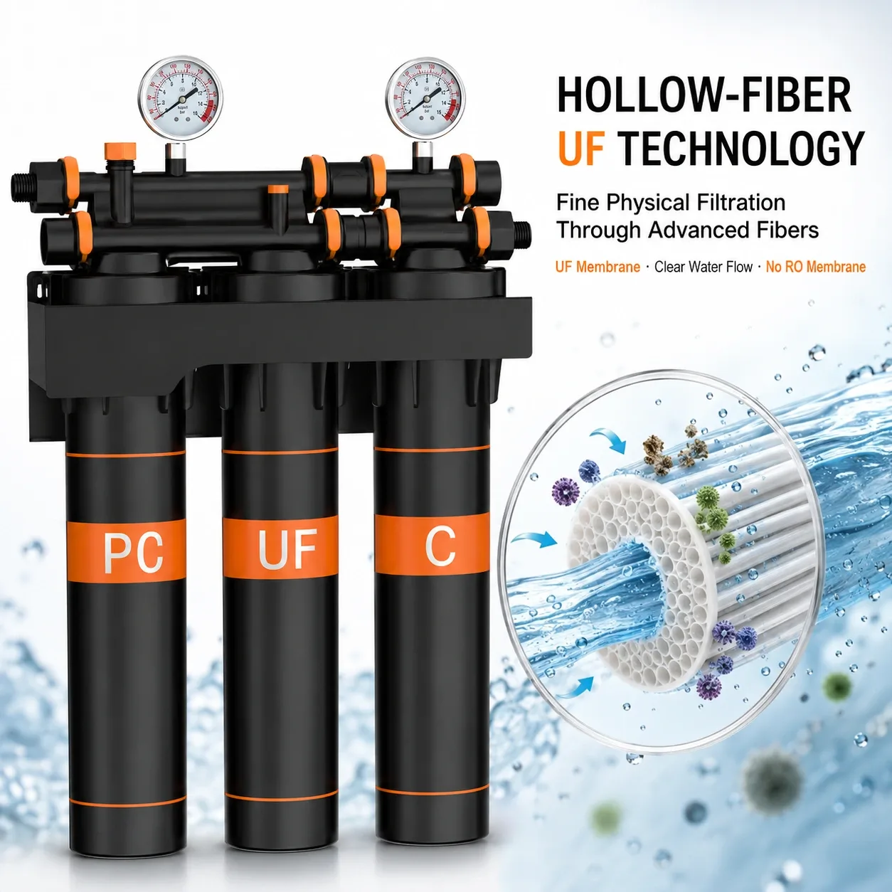 20-Inch 3-Stage Ultrafiltration Water Purifier