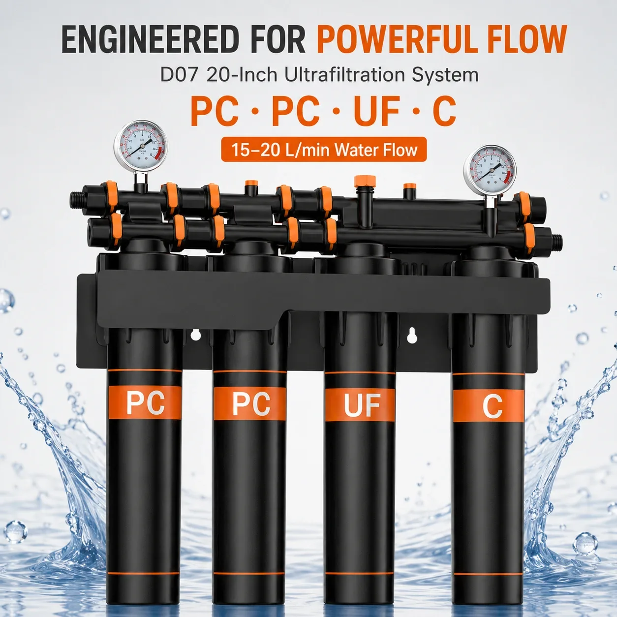 20-Inch 4-Stage Ultrafiltration Water Purifier