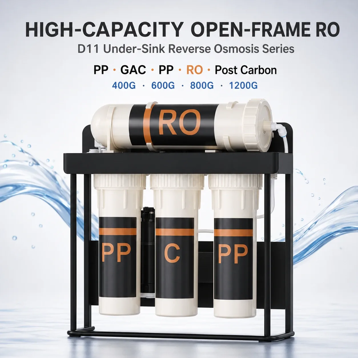 Under-Sink RO Water Purifier 400G/600G/800G/1200G