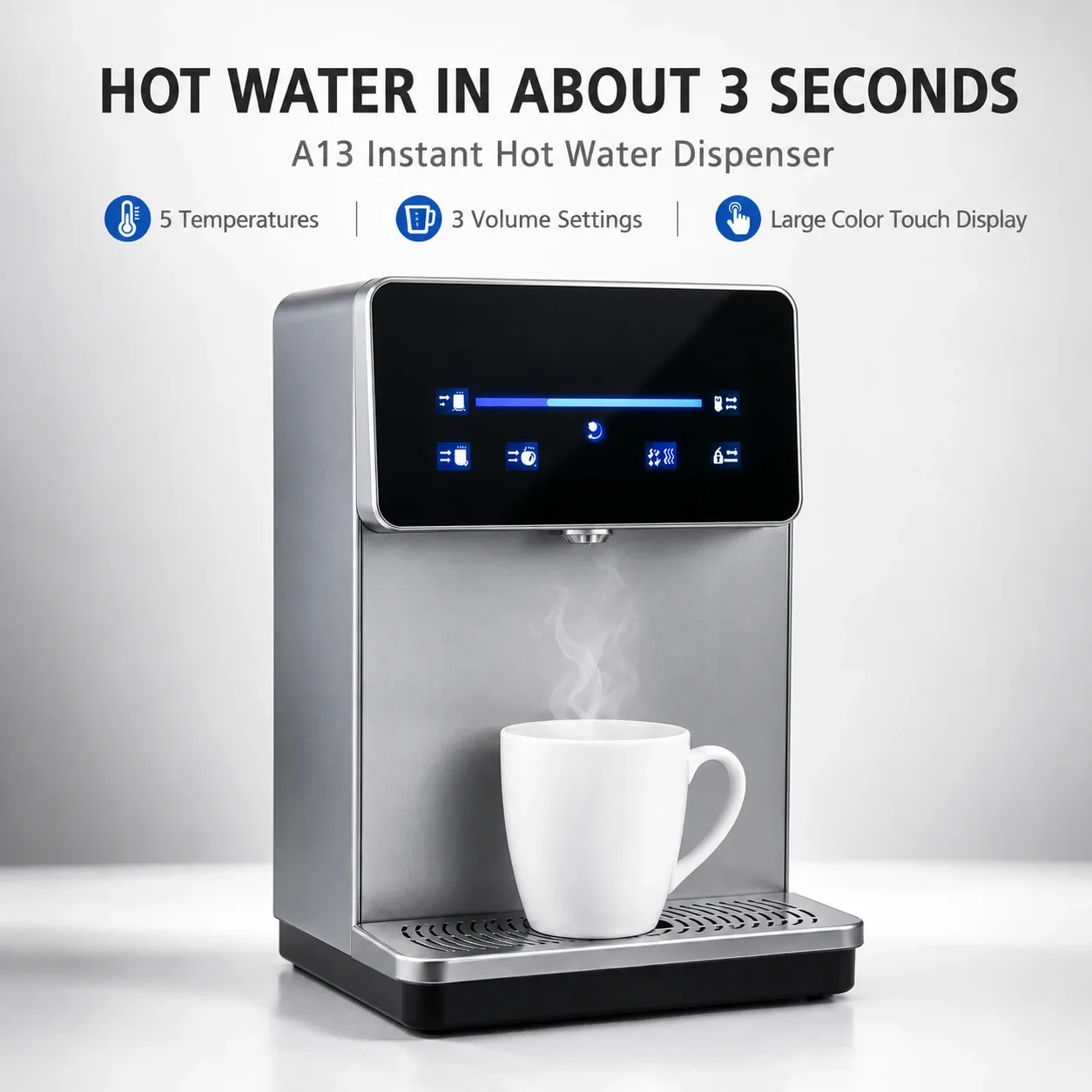 Instant Hot Water Dispenser with Touch Screen