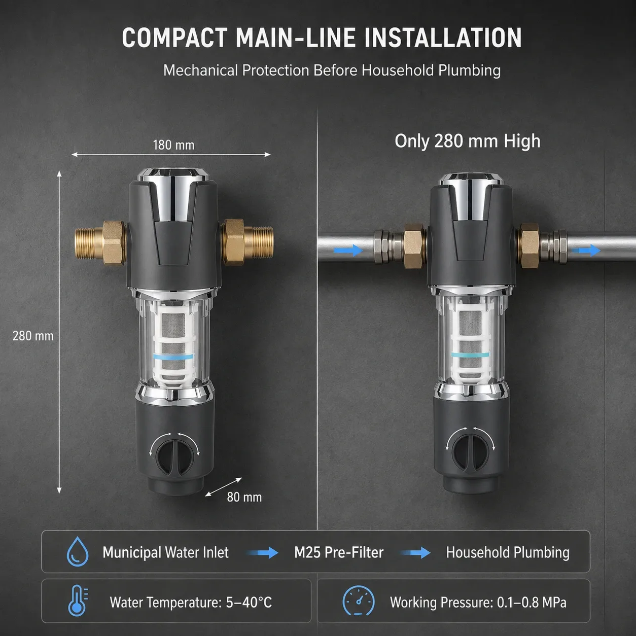 Water purifier dimensions and installation guide